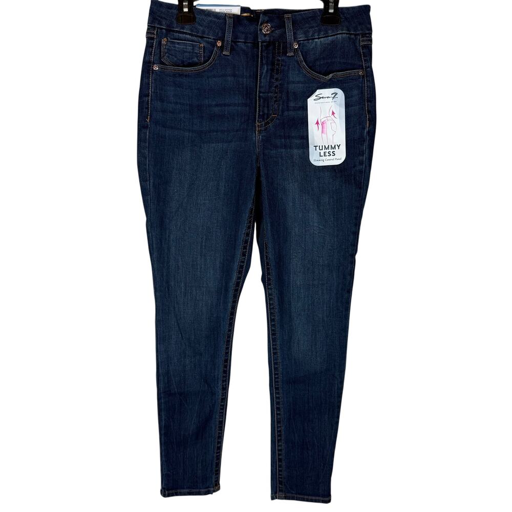 Seven7 Jeans Womens 10 Avalon Stretch Tummyless High-Rise Skinny Leg Classic‎